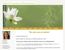 Tablet Screenshot of institut-hypnose-koeln.de